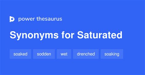 saturated synonyms